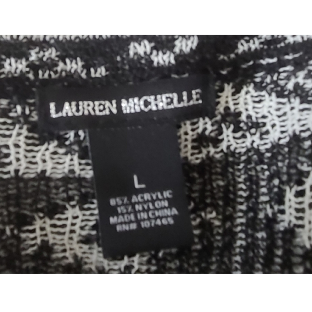 LAUREN MICHELLE AZTEC PRINT OPEN FRONT CARDIGAN - Picture 4 of 4